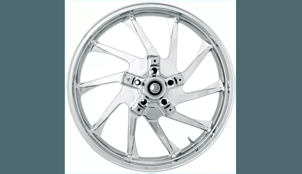 Coastal Moto Precision Cast 3D Hurricane Front and Rear Wheel Kit for '09-Up Harley Davidson Touring w/ABS - Chrome