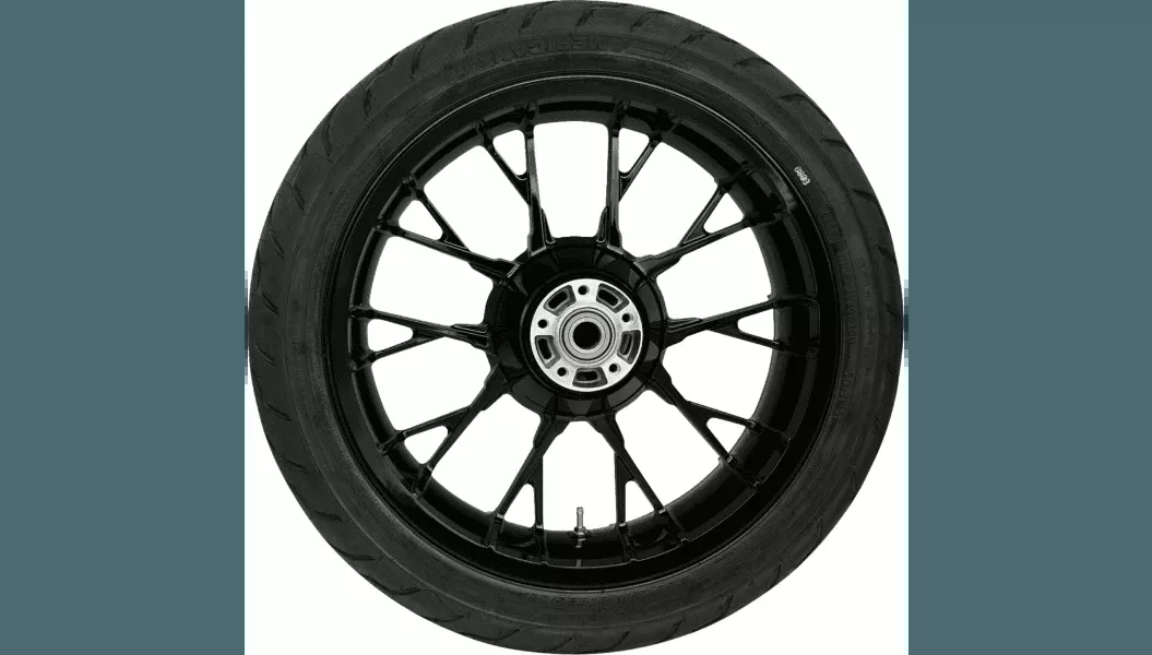 Coastal Moto Rear Marlin Wheel/Tire Combination for '09-23 Harley Davidson Touring Models with ABS - Solid Black (18") | Dunlop Tire (180/55B18)