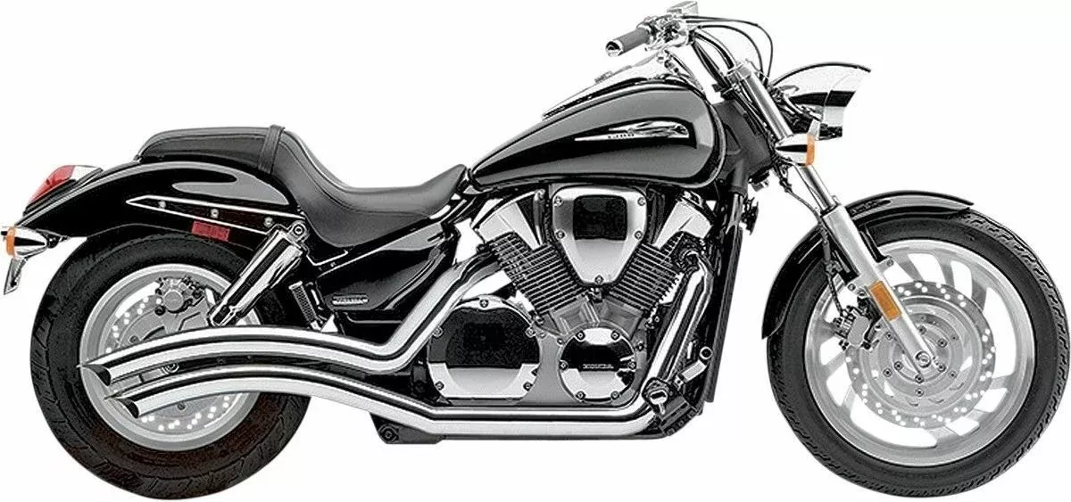 Cobra 1230 Chrome Speedster Swept Exhaust Header Pipes 04-09 Honda VTX1300C