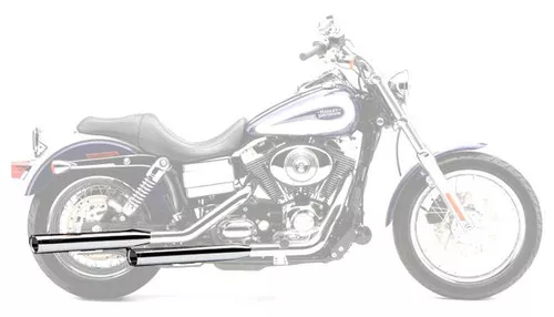 Cobra 3" Chrome Slip-On Mufflers w/Chrome Tips (6005)