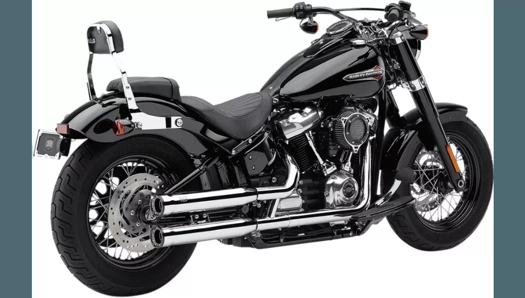 Cobra 3 inch RPT Slip On Mufflers for '18-Up Harley Davidson Softail Models Chrome (Click for fitment)