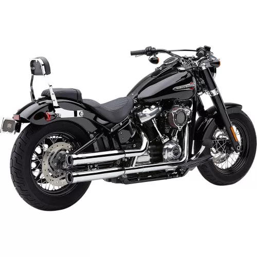 Cobra 3" RPT Slip-On Mufflers for 2018-2022 Harley Softail Models - Chrome