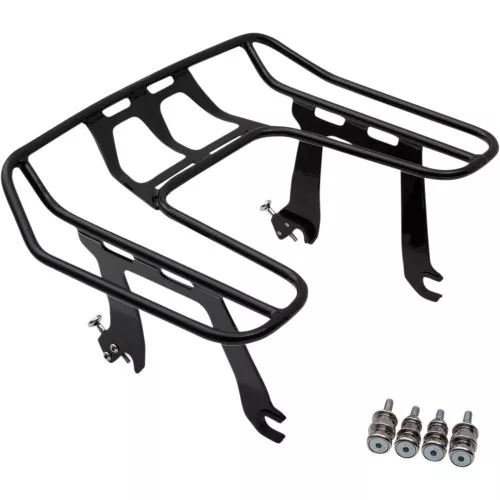 Cobra BA Wraparound Detachable Black Solo Luggage Rack for 2018-2021 Harley Sport Glide - Black