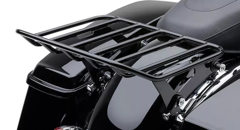 Cobra Big Ass Detachable Luggage Flip-up Rack for '09-22 Harley Davidson Touring Models - Black