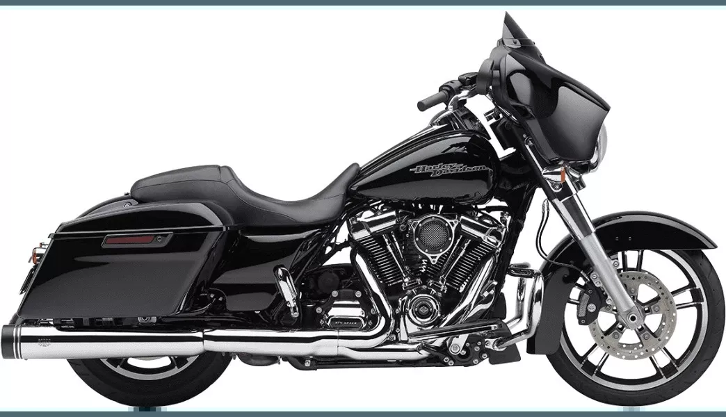 Cobra Gen 2 NH Series 4.5" Mufflers for '17-Up Harley Davidson Touring Models - Chrome (50-State Legal)