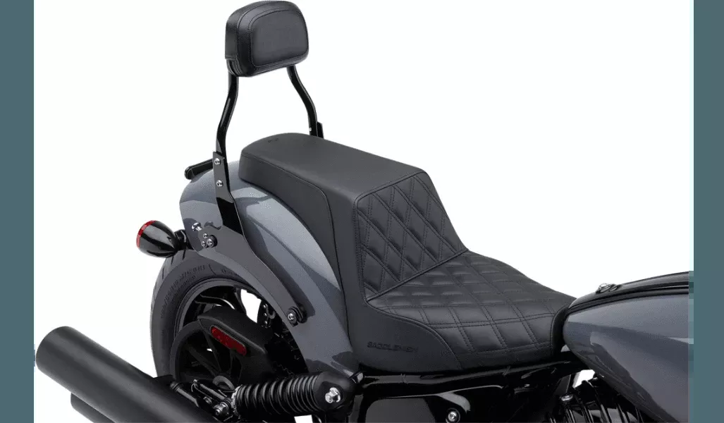 Cobra Mini Detachable Backrest for '22-Up Indian Chief - Black