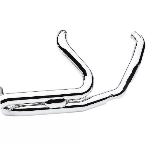 Cobra Powerport Headpipes Single Bung for 2017-2023 Harley Touring - Chrome
