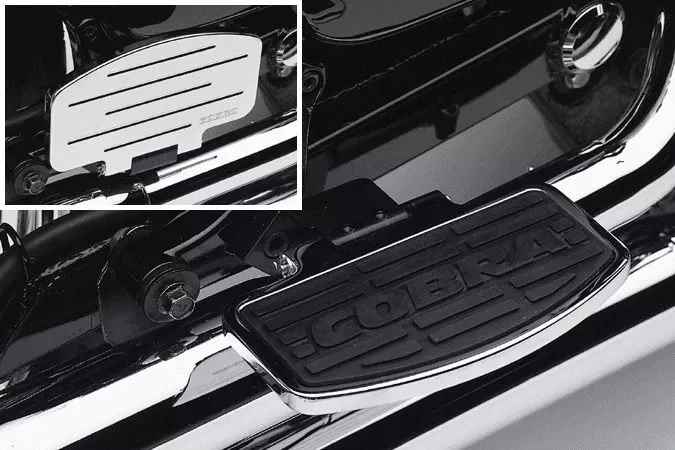 Cobra Rear/Passenger Floorboards for V-Star 1300 '07-up -Classic Style