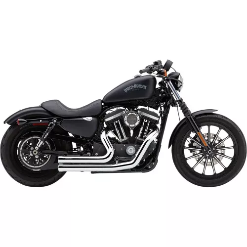 Cobra Speedster Short 909 Exhaust for 2014-2022 Harley Sportster - Chrome