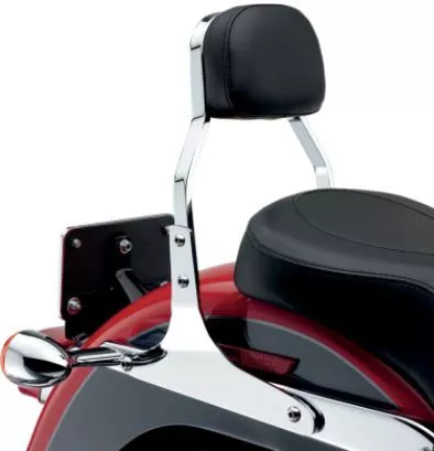 Cobra Square Mini 11" Chrome Sissy Bar Passenger Backrest (602-1100)