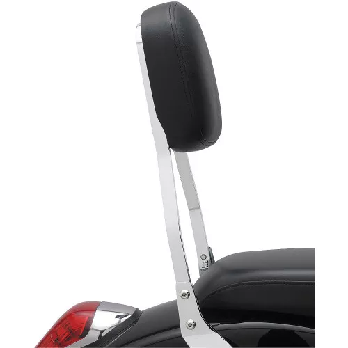 Cobra Square Standard 17" Chrome Sissy Bar Passenger Backrest (02-5440)