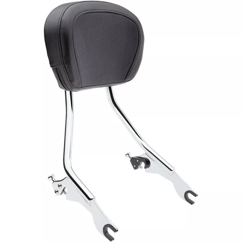 Cobra USA 602-2000 Chrome Detachable Backrest 4 Point Docking Harley 09-19 FLH
