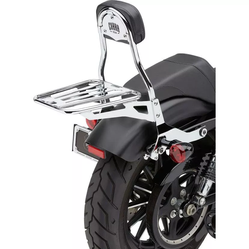 Cobra USA 602-2005 ChromeDetachable Backrest Kit Harley Sportster XL 04-19