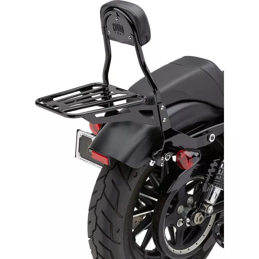 Cobra USA 602-2005B Black Detachable Backrest Kit Harley Sportster XL 04-19