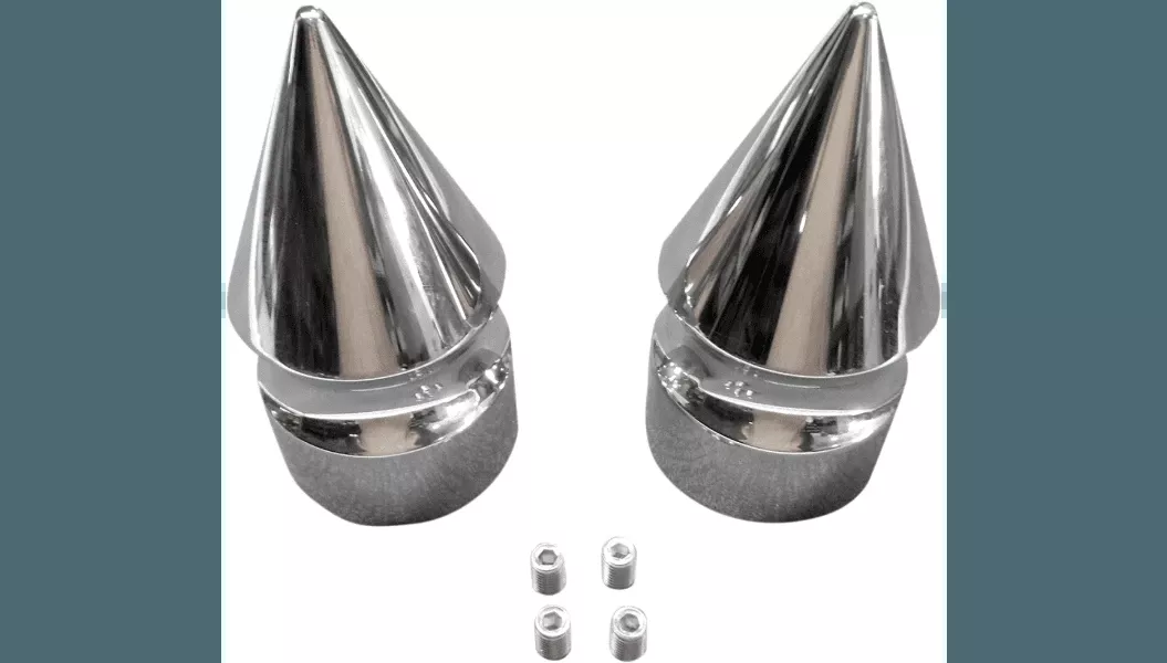 Colony Rear Pike Axle Covers for '08-12 Harley Davidson XL Sportster Models - Chrome
