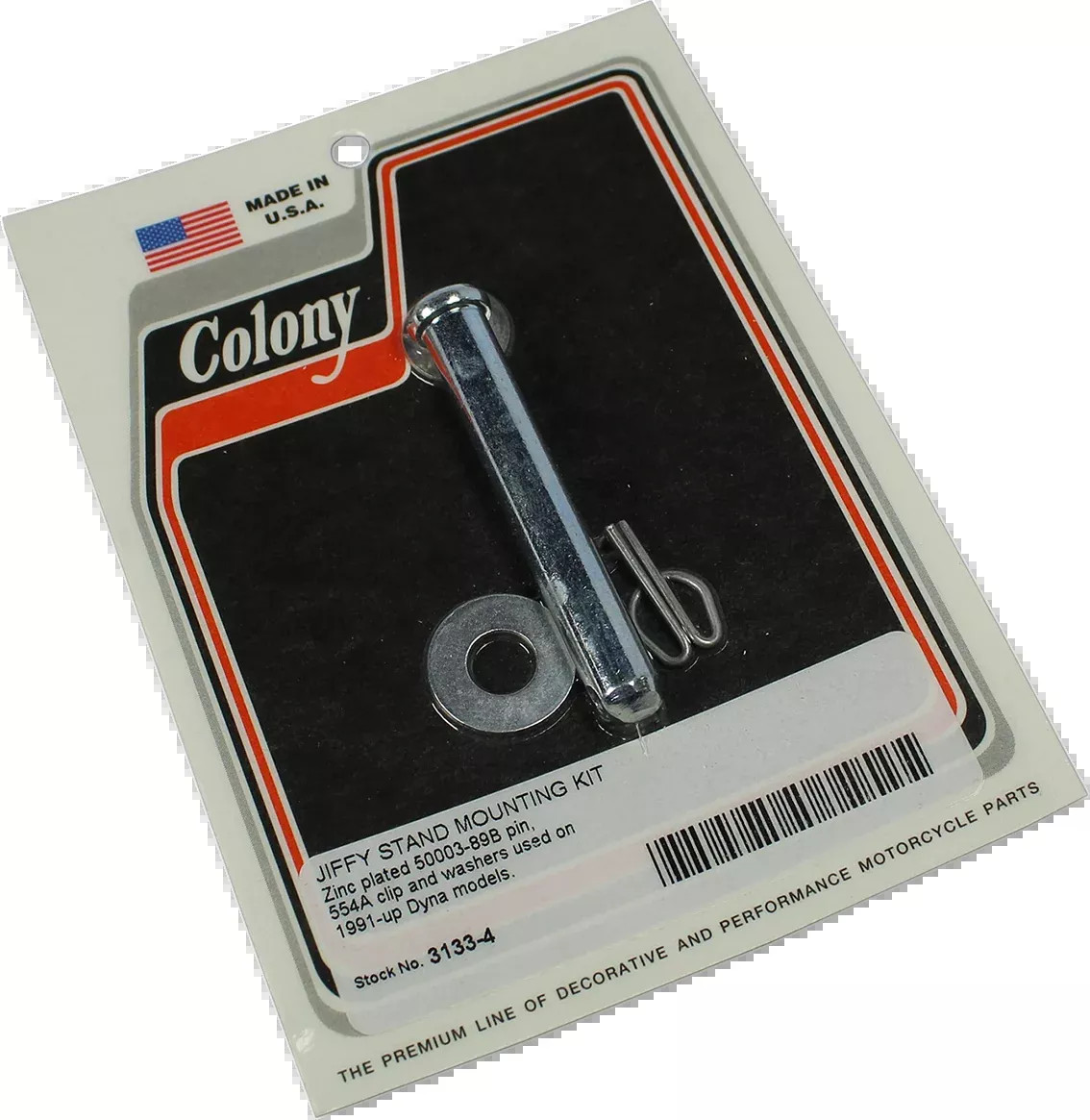Colony Zinc Kickstand Hardware Pin Kit 1991-17 Harley Dyna FXDL FXDF FXDB FXDWG