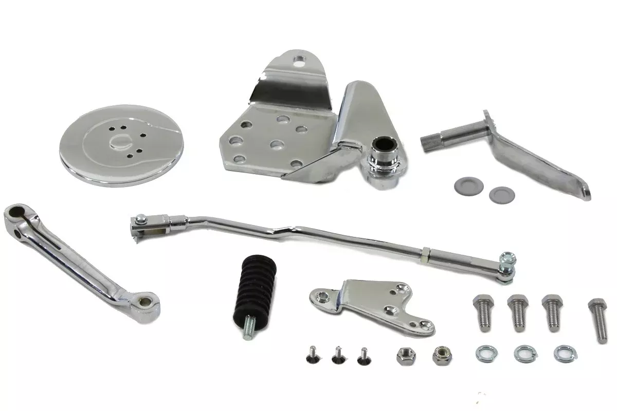 Complete Chrome Forward Control Shift Kit Custom Harley Pan Shovel Head 22-0801