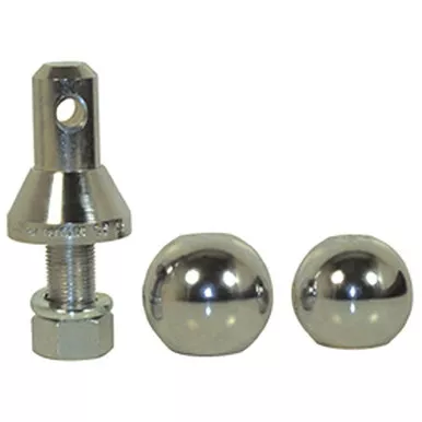 Convert-A-Ball 904B Nickel-Plated Shank with 2 Balls - 1 Inch