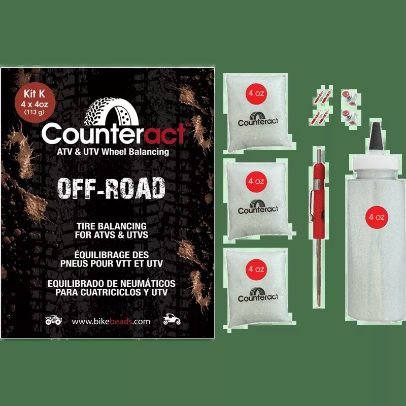 Counteract Internal Tire Balancing Beads ATV/UTV 4X 4oz