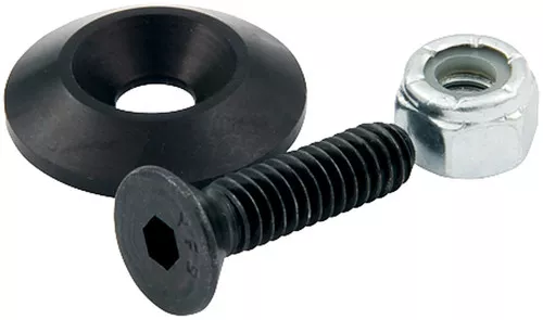 Countersunk Bolts 1/4in w/1.25in Washer Black 10pk ALL18635