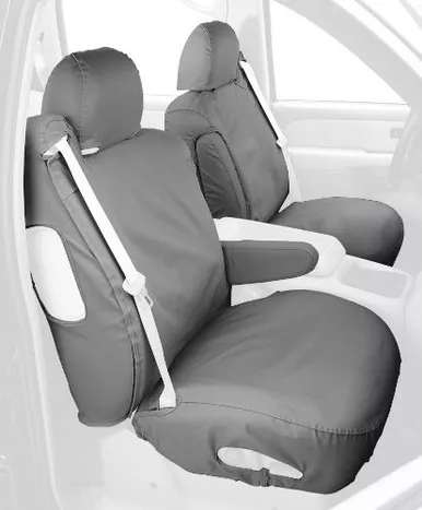 Covercraft SS2400PCGY Custom-Fit Front Bucket Seat Covers Polycotton Grey