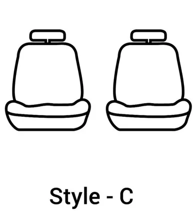 Covercraft SS2574PCCH SeatSaver Polycotton 1st Row Charcoal Seat Covers