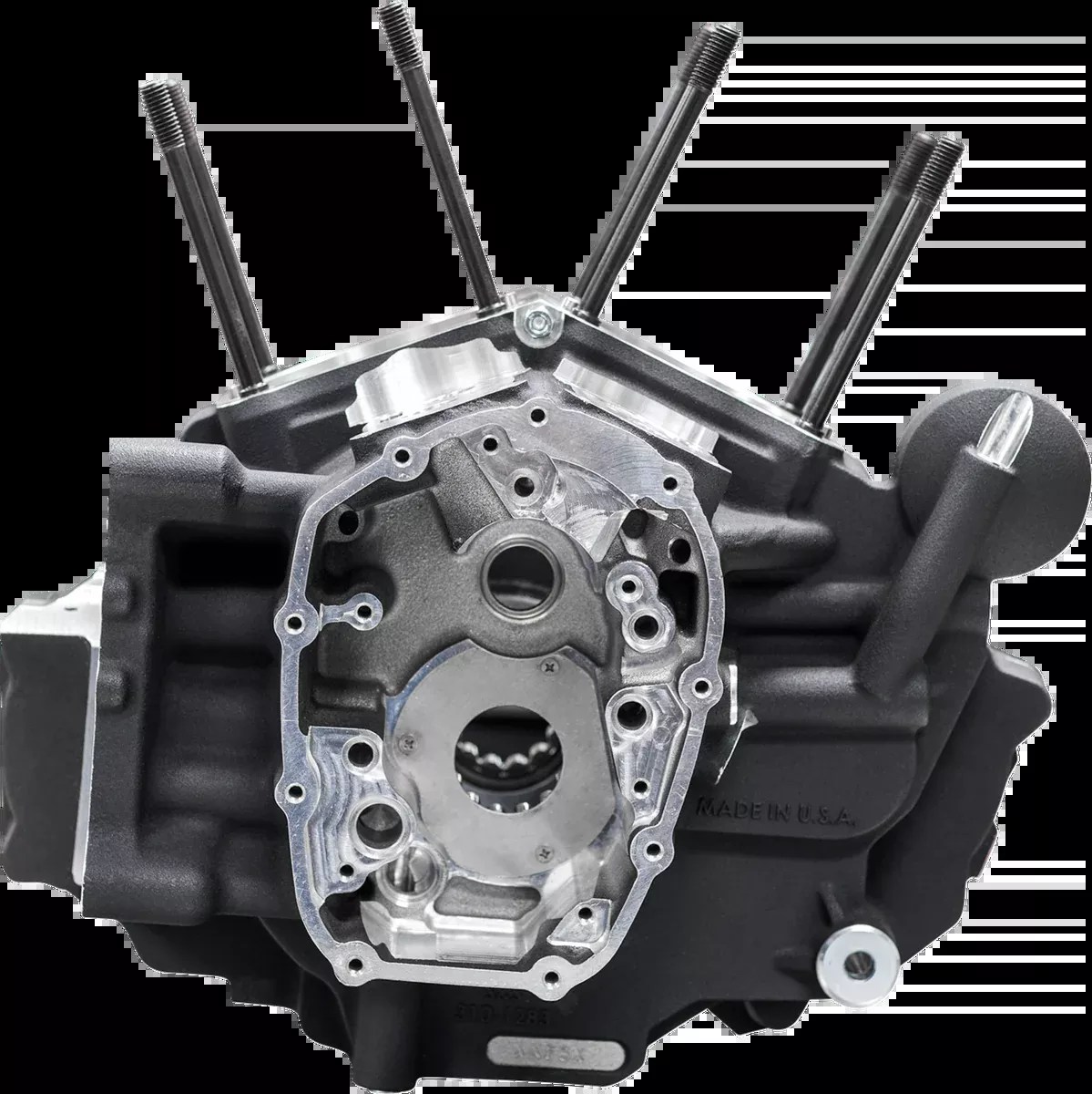 Crankcase - MK-Series "B" - Black - M8 Softail