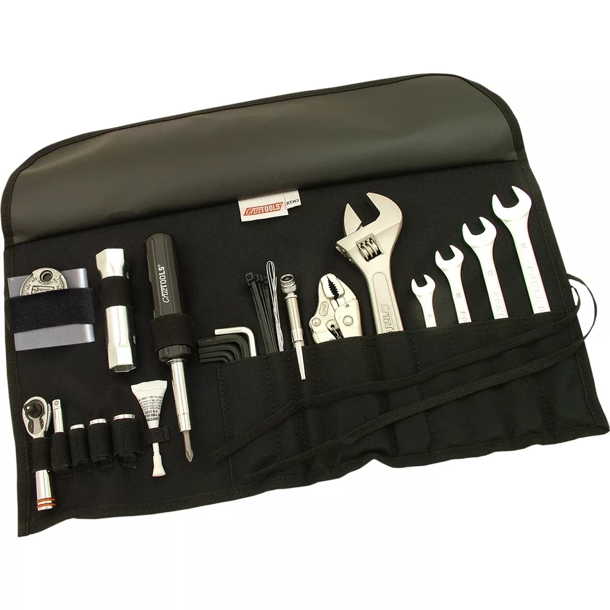 CRUZTOOLS 3812-0018 RTM3 RoadTech™ M3 Tool Kit for Japanese Metric Motorcycle – ATV/UTV Tool Kit – Roll-Up – Japanese Metric Motorcycle/ATV/UTV