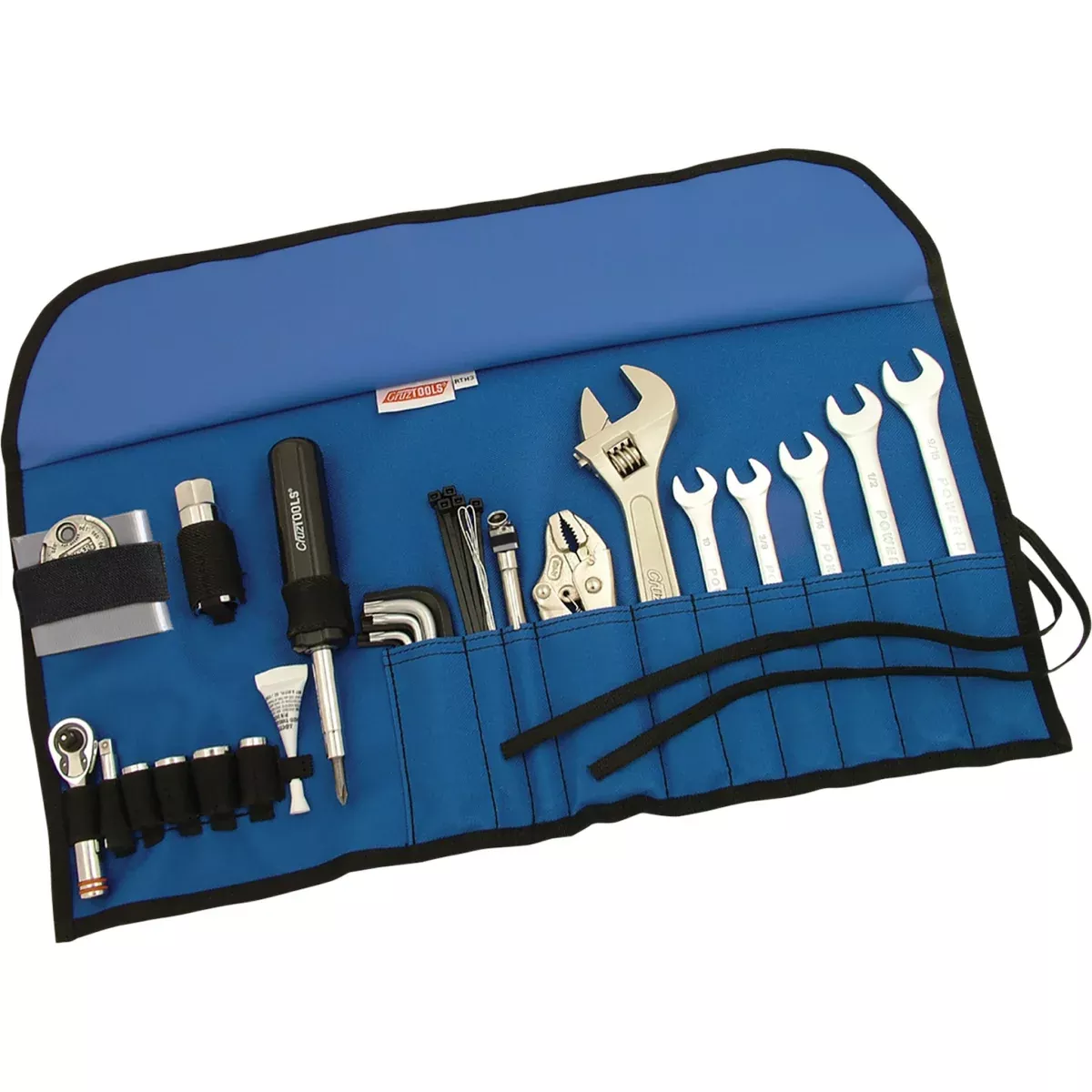 CRUZTOOLS 3812-0019 RTH3 RoadTech™ H3 Tool Kit for Harley Davidson Motorcycles Tool Kit - Roll-Up - Combination - Harley Davidson