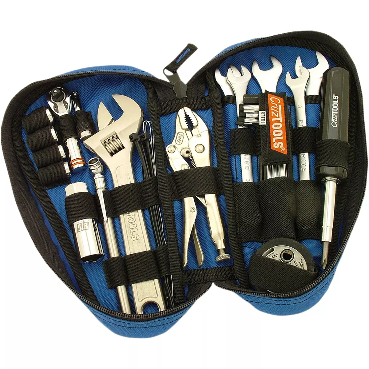 CRUZTOOLS 3812-0023 RTTD1 RoadTech™ Teardrop Tool Kit for Harley Davidson Softail Tool Kit - Teardrop - Zipper Pouch - Combination - Harley Davidson Softail