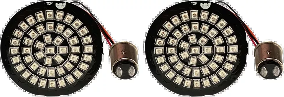 Custom Dynamics 1157 Rear Red LED Bullet Turn Signal Inserts 2009-2024 Harley