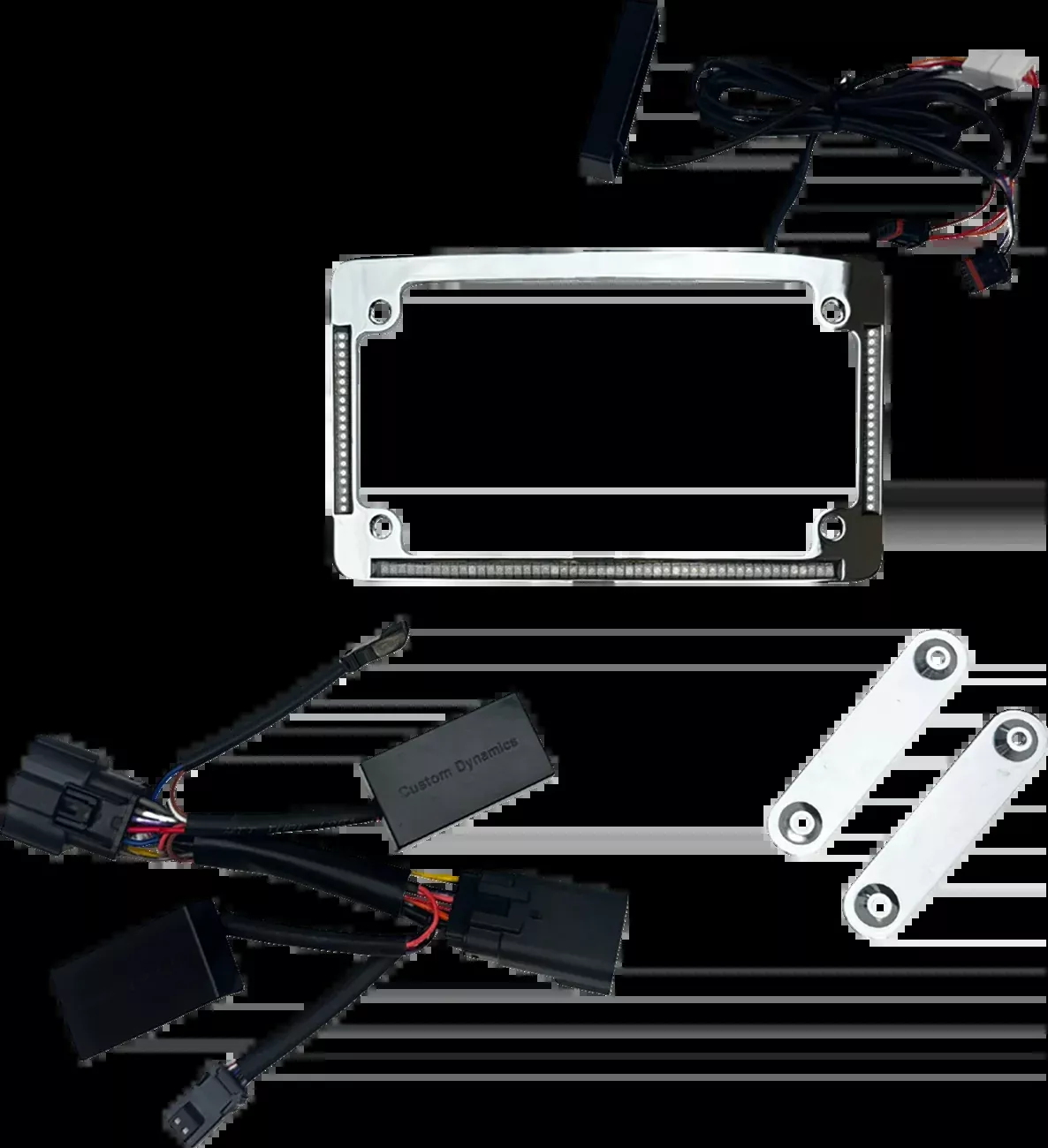 Custom Dynamics All-In-One LED License Plate Frame fits 2023-2025 Harley Touring