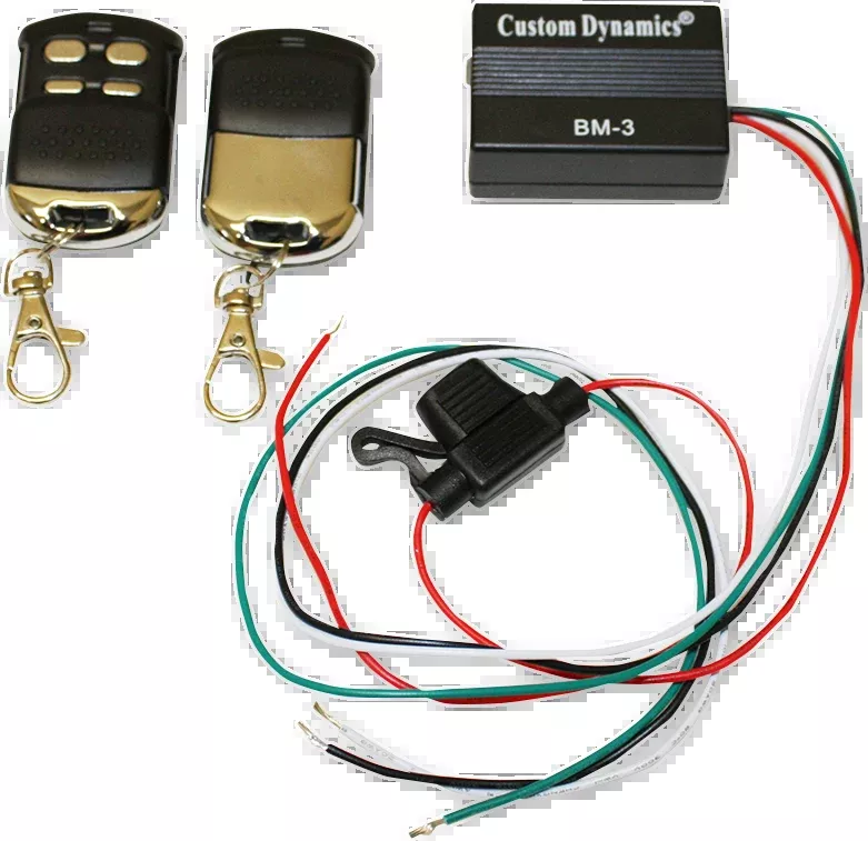 Custom Dynamics Black Magic Gold LED Motorcycle Accent Light Remote Control