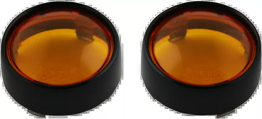 Custom Dynamics Bullet Signal Lenses - Black/Amber - PB-B-BEZ-BA