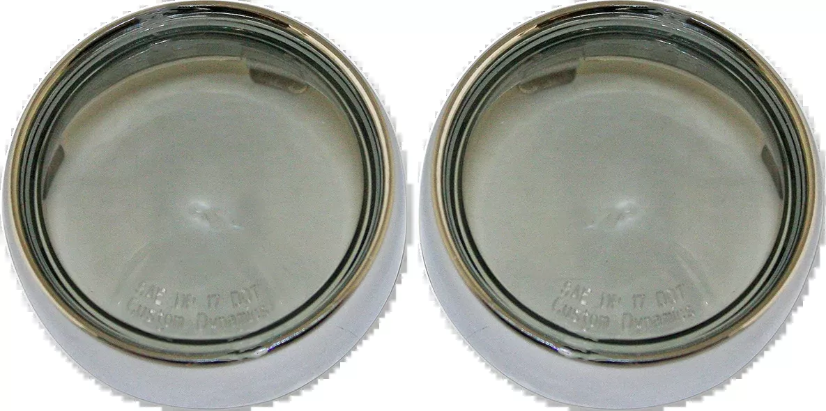 Custom Dynamics Bullet Signal Lenses - Chrome/Smoke - PB-B-BEZ-CS