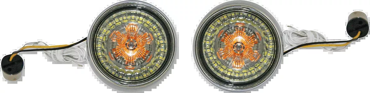 Custom Dynamics Bullet Turn Signal - 1156 - Chrome - Smoke Lens - PB-BB-AW-1156CS