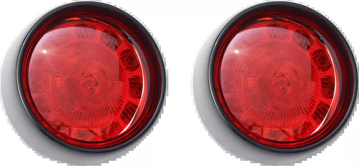 Custom Dynamics Bullet Turn Signal - 1156 - Gloss Black - Red Lens - PB-BB-R-1156BR