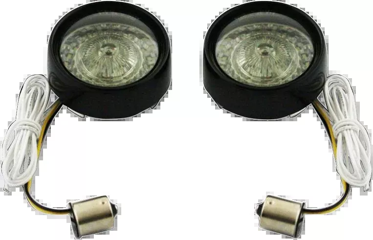 Custom Dynamics Bullet Turn Signal - 1156 - Gloss Black - Smoke Lens - PB-BB-AW-1156BS