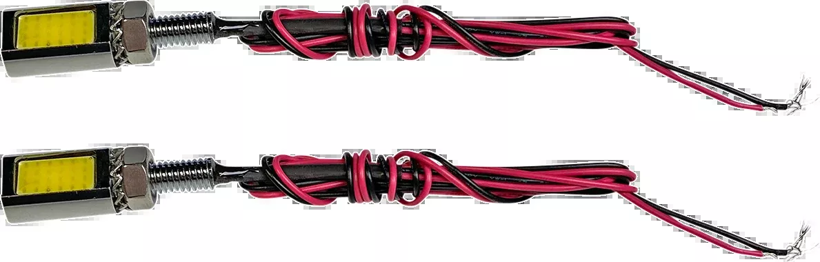 Custom Dynamics Chrome Rear LED Motorcycle License Plate Tag Light Bolts Harley