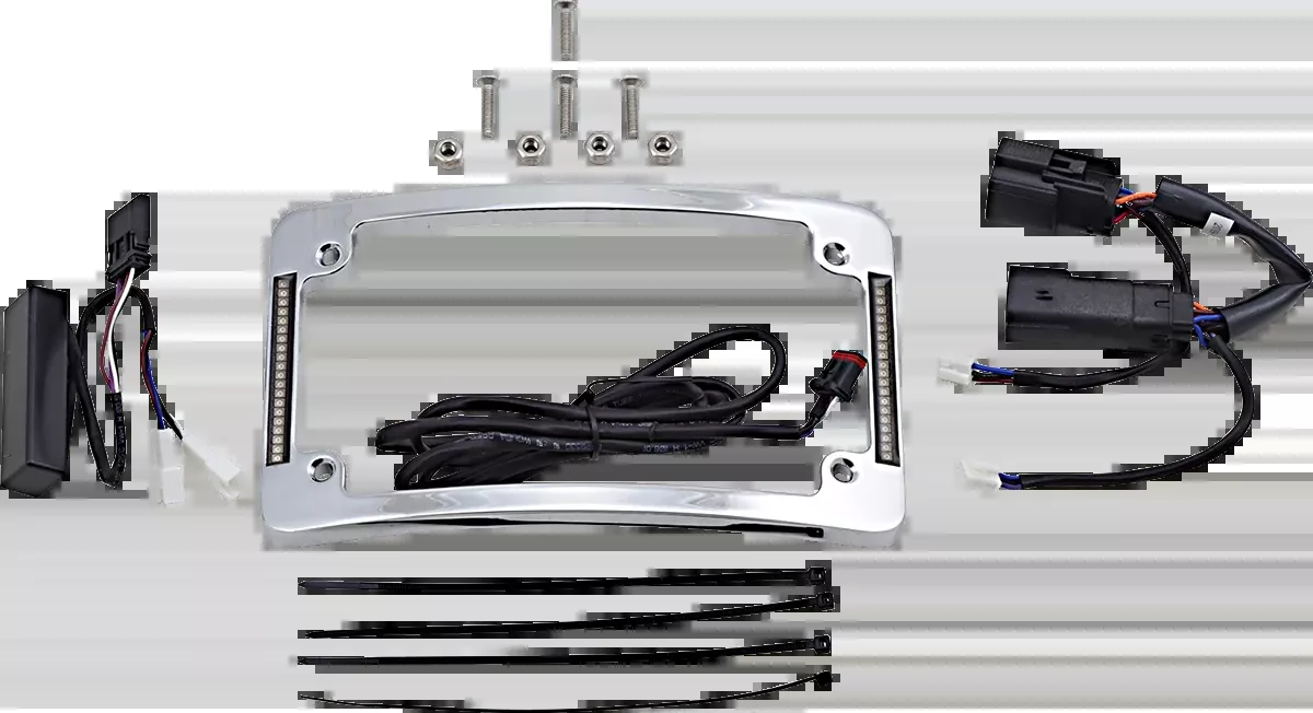 Custom Dynamics Curved License Plate Frame - Chrome - TF06-BCM-C