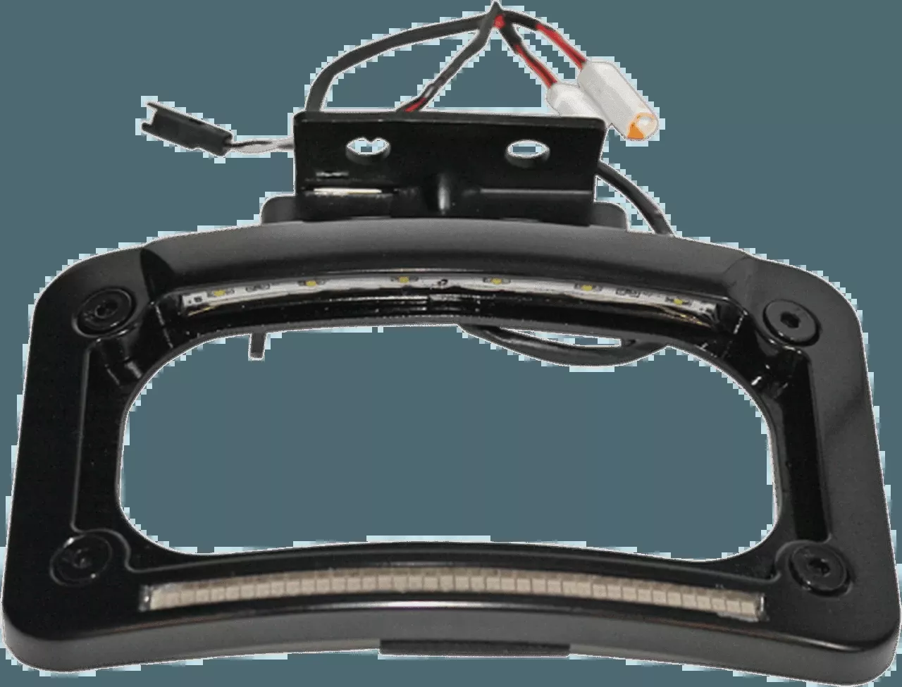 Custom Dynamics Dual LED License Plate Frames for Indian Touring 14-Up Black or Chrome