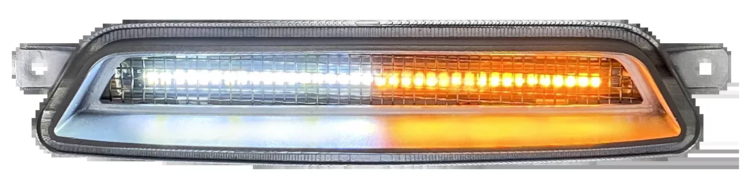 Custom Dynamics Fairing Vent Light - LED - Chrome - CD-IND-V-C