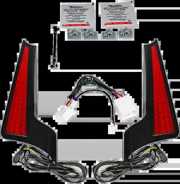 Custom Dynamics Fascia LED Light Panels – Black/Red