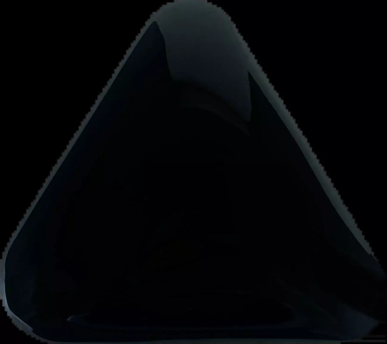 Custom Dynamics Fender 3-Hole Cover - Rear - Black - CD-ELIM-TRI-B