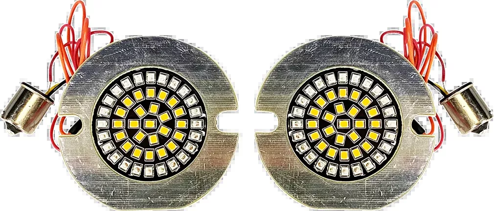 Custom Dynamics Flat Rear Turn Signal - 1156 - Amber Lens - GEN-4-AR2-1156T
