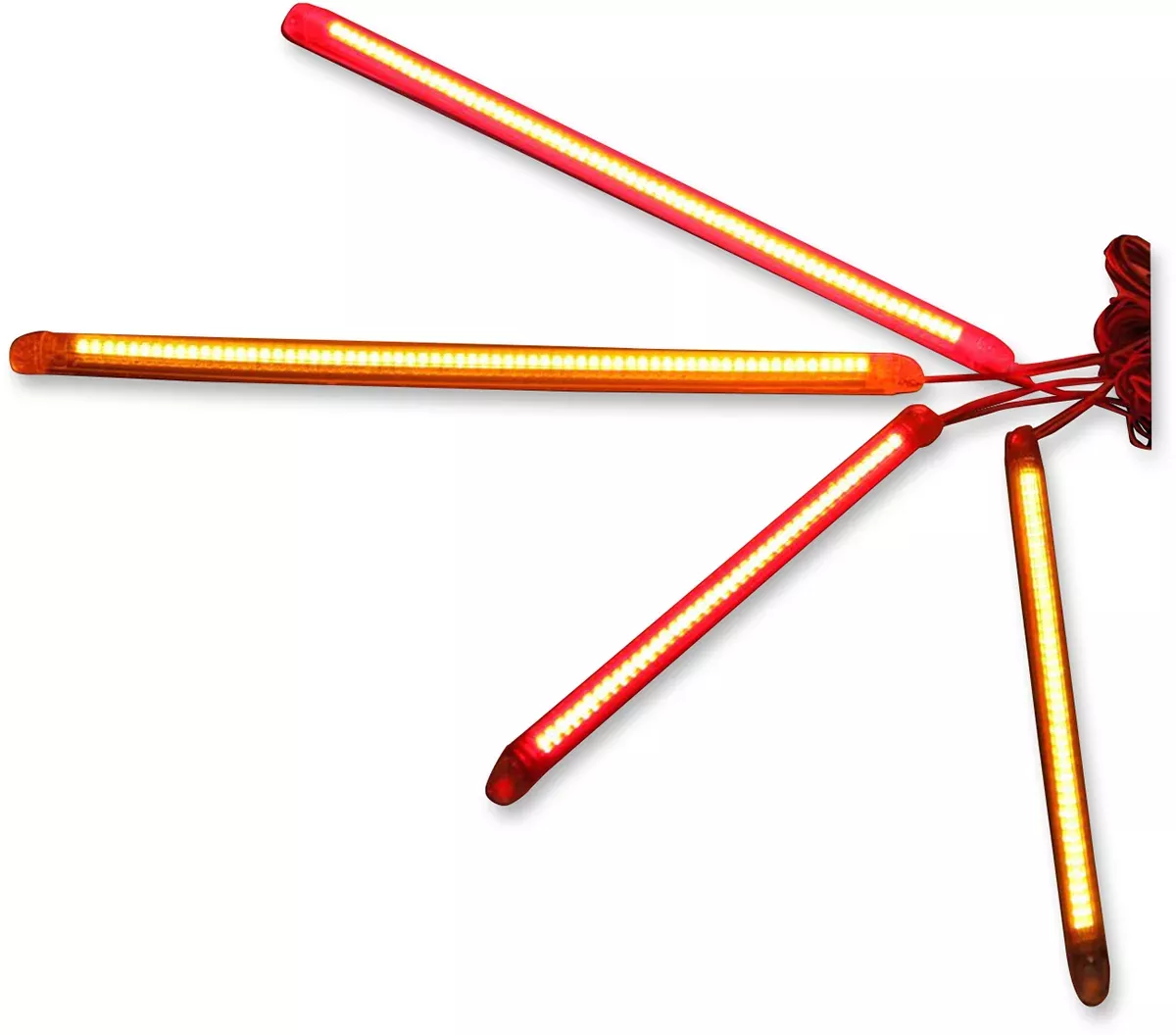 Custom Dynamics Flexible LED Strips - 40 LEDs - Amber/Amber - T2F40AA