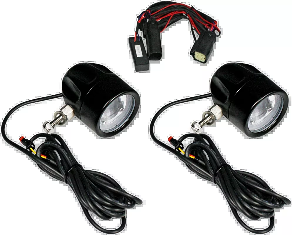 Custom Dynamics Fog Light - Black - Clear Lens - PB-FOG-SS8-B