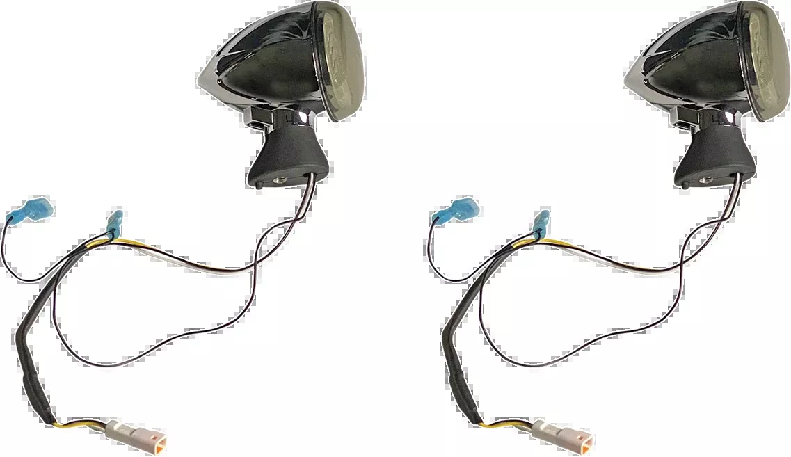 Custom Dynamics Front LED Turn Signal - Chrome - Scout - PB-SCOUT-AW-CS