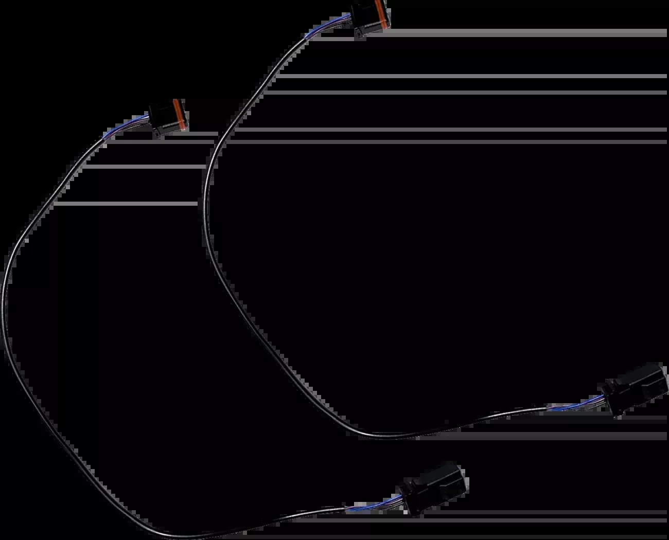 Custom Dynamics Front Turn Signal 12" Extension Harness for 16-24 Harley Softail