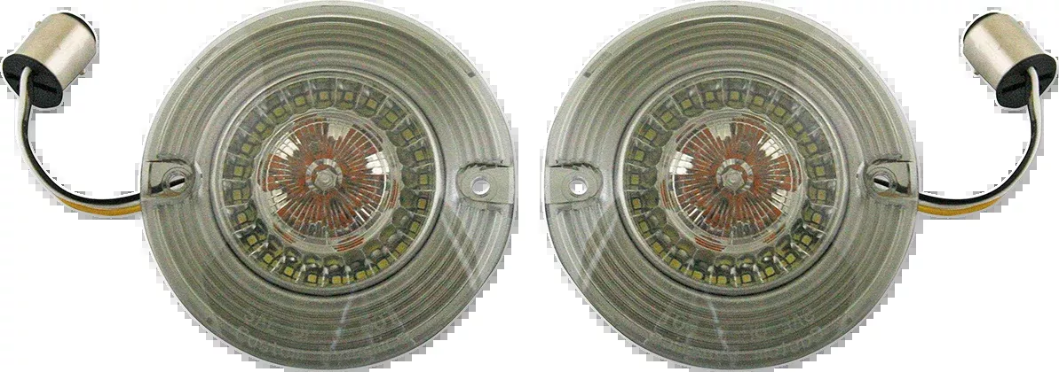 Custom Dynamics Front Turn Signal - White/Amber LEDs - PB-AW-1157-T